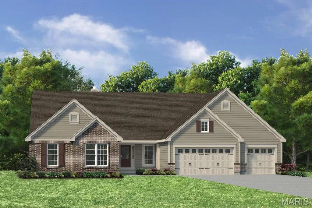 Rendering of Front Elevation — 228 Balmoral Gardens Court, Lake St. Louis, MO 63367