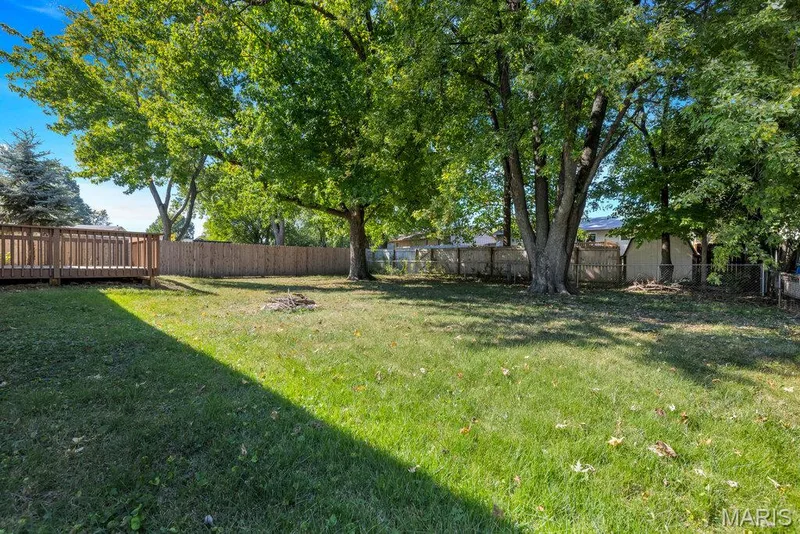 Spacious fenced back yard — 15 Country Hill Road, St Peters, MO 63376
