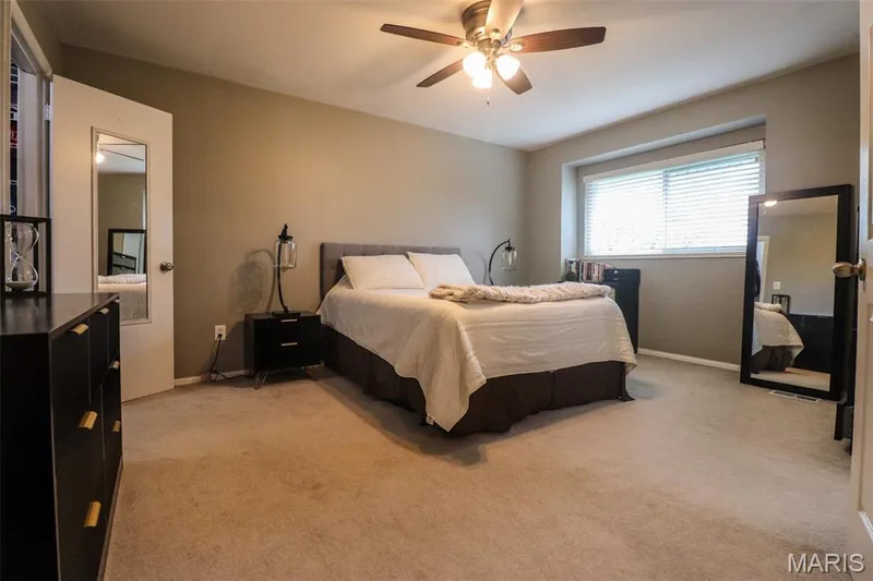 Primary bedroom has walk in closet and and private bathroom — 2502 Forest Leaf Parkway, Wildwood, MO 63011