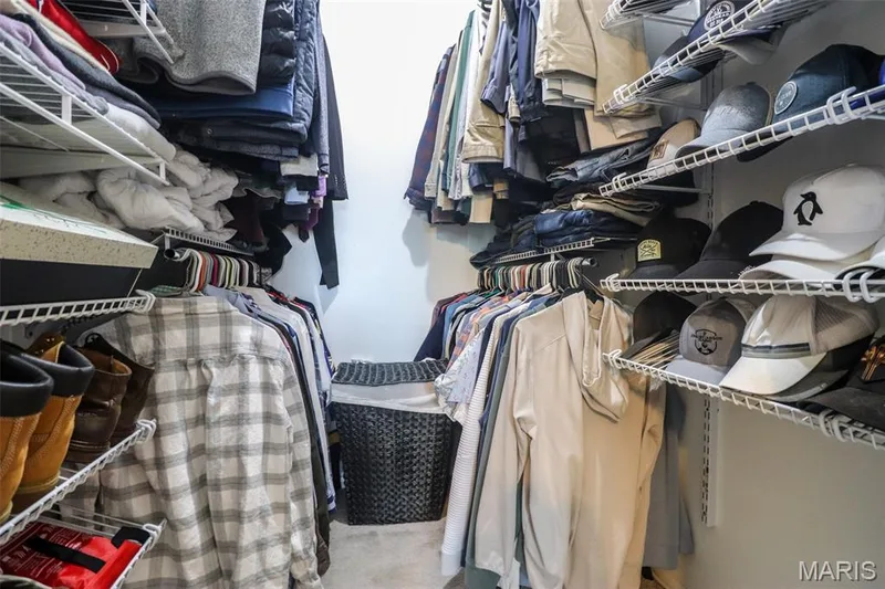 Walk in closet in primary bedroom — 2502 Forest Leaf Parkway, Wildwood, MO 63011