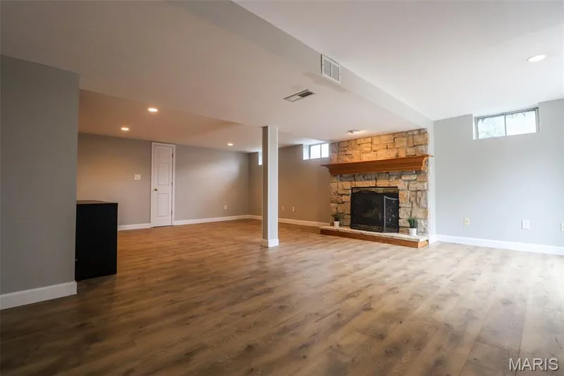 Fireplace in lower level — 2502 Forest Leaf Parkway, Wildwood, MO 63011