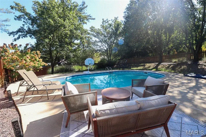 Private inground pool3-5' deep — 2502 Forest Leaf Parkway, Wildwood, MO 63011
