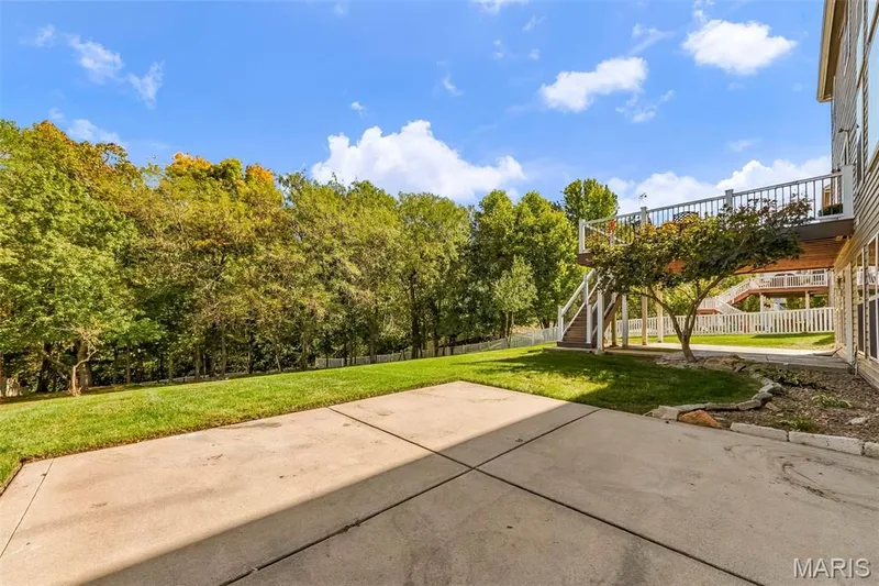 2nd patio off sliding glass doors — 106 Crimson Oaks Court, Lake St. Louis, MO 63367