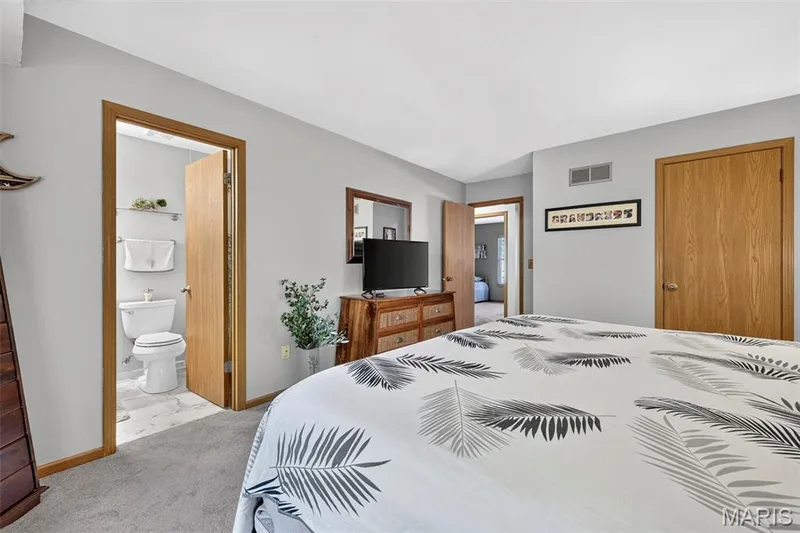 Primary bedroom with generous walk in closet — 120 Oak Valley Drive, St Peters, MO 63376