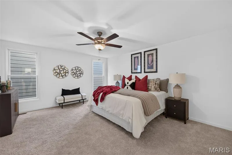 Good sized primary suite with adjoining private bath — 4018 Barretts Creek Drive, St Charles, MO 63301