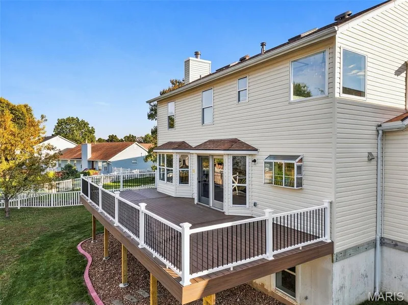 Brand new composite deck with new railing — 2414 Tuckahoe Circle, O'Fallon, MO 63368
