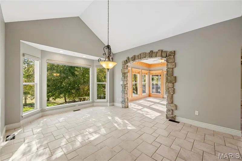 Breakfast room with bay window — 2221 Blue Lake Drive, Wentzville, MO 63385