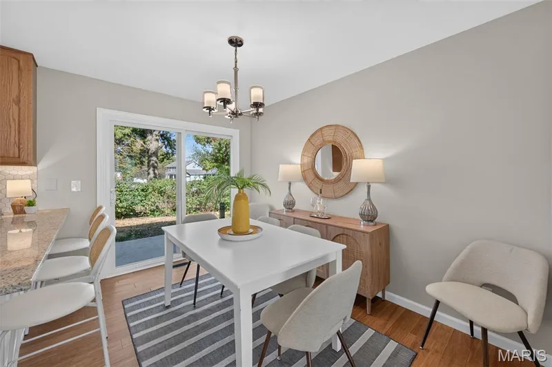 Dining Room with easy access to the backyard — 600 Turtle Creek Court, St Peters, MO 63376