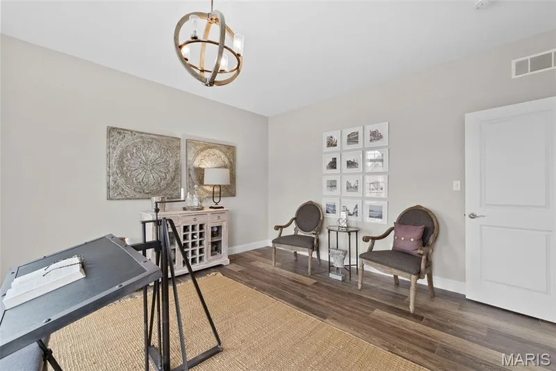 Photo representation of similar home.  Some feature shown may be optional upgrades.  Secondary bedroom is shown as a Den/Office. — 1 TBB Warson @ VDP, Dardenne Prairie, MO 63368