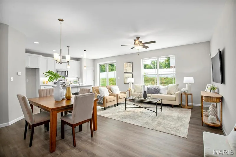 Photo representation of a similar home.  Some features shown may be optional. — 1 TBB Devonshire @Harvest Cottages, O'Fallon, MO 63385