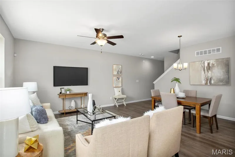 Photo representation of a similar home.  Some features shown may be optional. — 1 TBB Devonshire @Harvest Cottages, O'Fallon, MO 63385