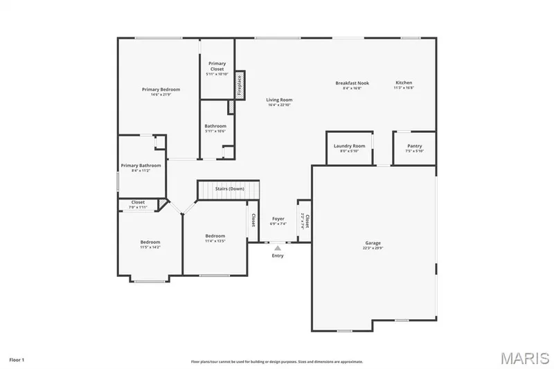 The Sycamore Floor plan with 2097 sq ft on main level. — Sycamore-Ests @ Schaper Farms, Foristell, MO 63348