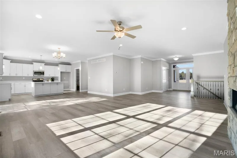 Standard Open floor plan. (Photo of previously built Sycamore - upgrades may be shown) — Sycamore-Ests @ Schaper Farms, Foristell, MO 63348