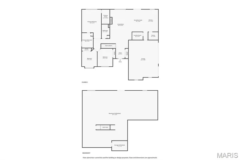 Upper and lower floor plan combined — Sycamore-Ests @ Schaper Farms, Foristell, MO 63348