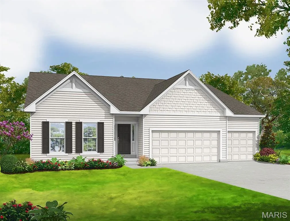 Elevation 3 - base elevation — 0 Universal Design Prairie Bluff, Cottleville, MO 63304