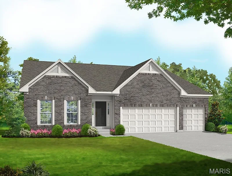 Elevation 4 - shown with upgraded garage doors — 0 Universal Design Prairie Bluff, Cottleville, MO 63304