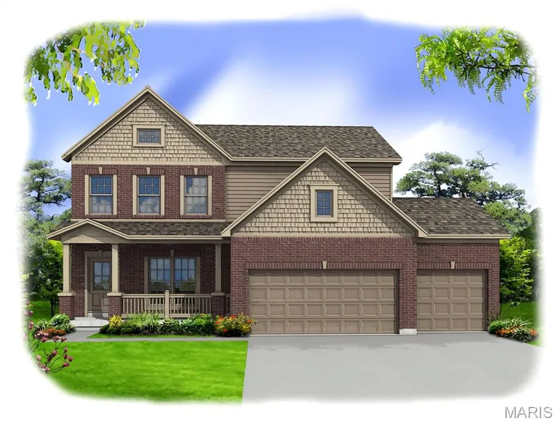 Portsmouth - Elevation #3 — 0 Portsmouth @ Cedarstone, Dardenne Prairie, MO 63368