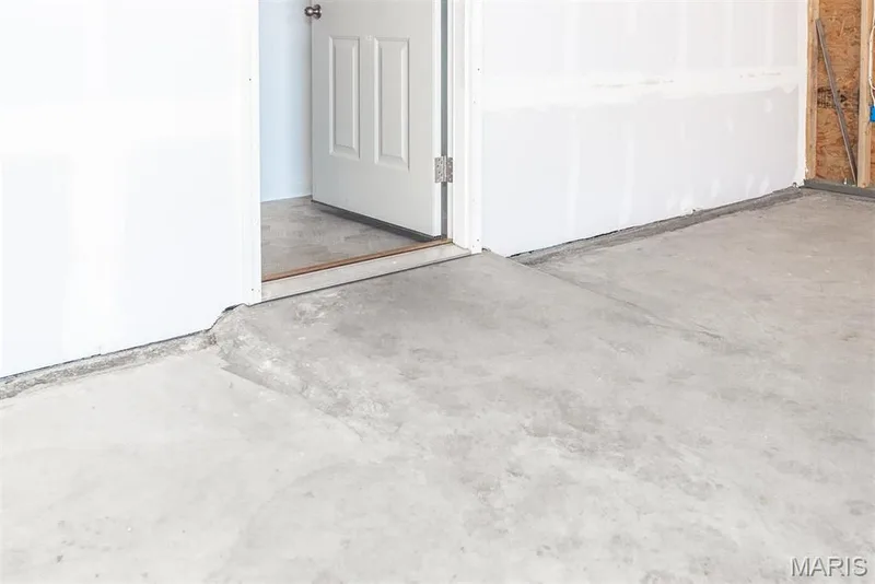 Raised garage floor and ramp for ease of entry — 0 Universal Design @ Cedarstone, Dardenne Prairie, MO 63368