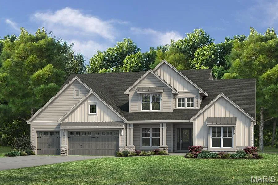Rendering of Standard Elevation — 1 Parkview II-E5@Harvest Herit, O'Fallon, MO 63385