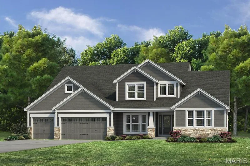 Optional Upgraded Elevation — 1 Parkview II-E5@Harvest Herit, O'Fallon, MO 63385