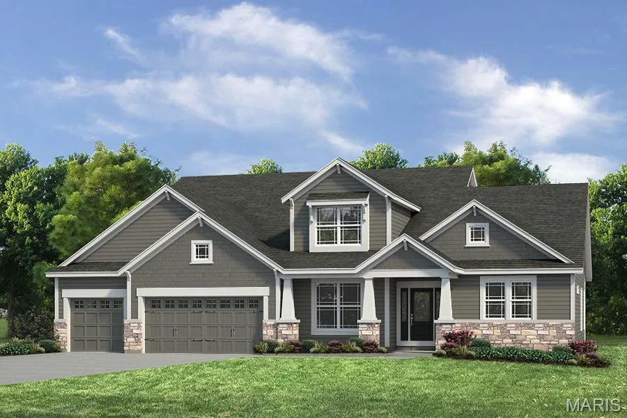 Rendering of Standard Elevation — 1 Glenhurst II-E6 @Harvest Herit, O'Fallon, MO 63385